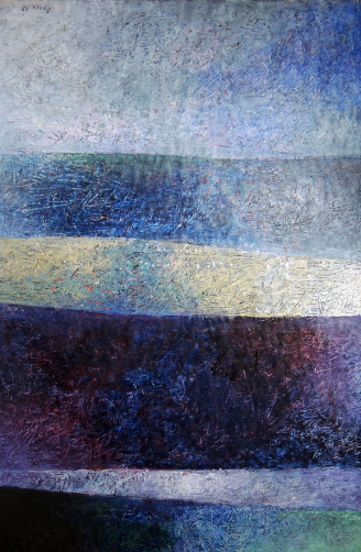 Blue composition, 2000
acrylic on paper
53 x 36 cm