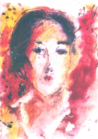 Portrait, 1966
gouache on paper
57 x 40 cm
