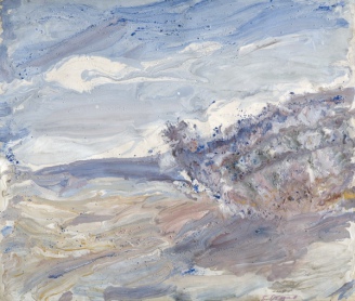 Breaking Waves. An Old Launch, 1988
gouache on paper
60,5 x 70 cm