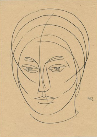 Decorative Mask, 1962
ink on paper
28,5 x 20,5 cm