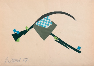 Composition, 1957
collage on paper
29,7 x 42,5 cm