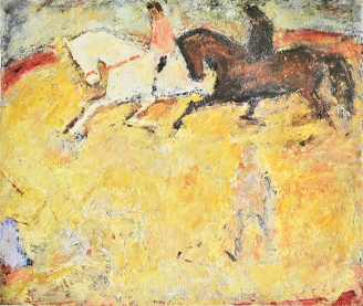 Circus Horses, 1966
oil on canvas 
65x77 cm